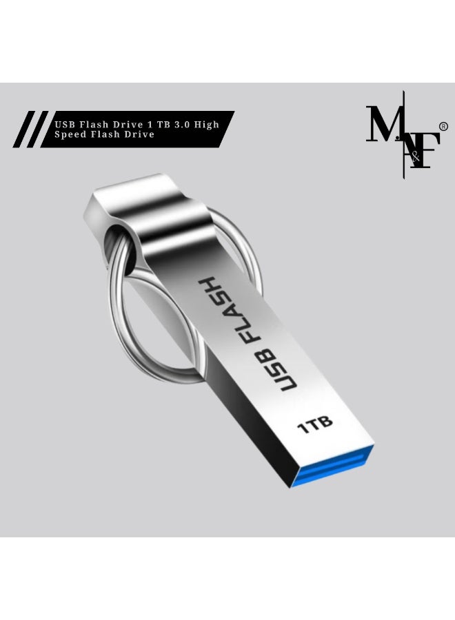 م.ا & ف'س ذاكرة فلاش USB بسعة 1 تيرابايت، عصا USB 3.0 عالية السرعة، مقاومة للماء، ذاكرة محمولة للأجهزة اللوحية/أجهزة الكمبيوتر/أجهزة الكمبيوتر المحمولة (1.0، تيرابايت) - Image 1